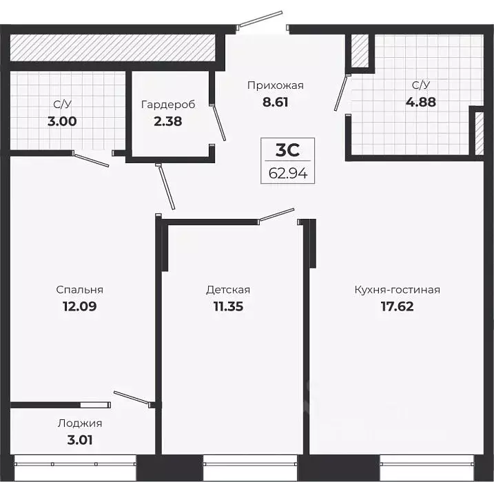 2-к кв. Новосибирская область, Новосибирск Лесоперевалка мкр, Ясный ... - Фото 1
