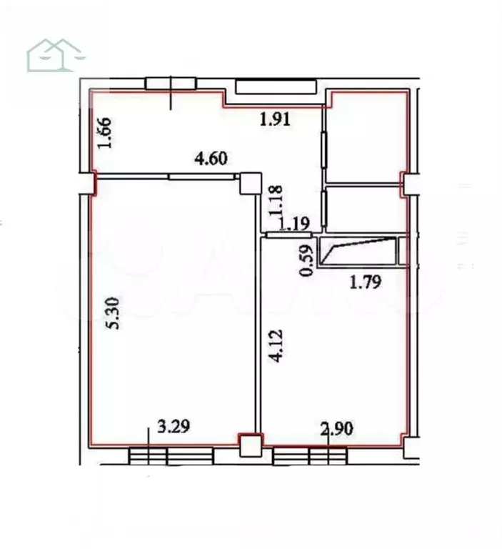 1-к. квартира, 45 м, 5/23 эт. - Фото 1