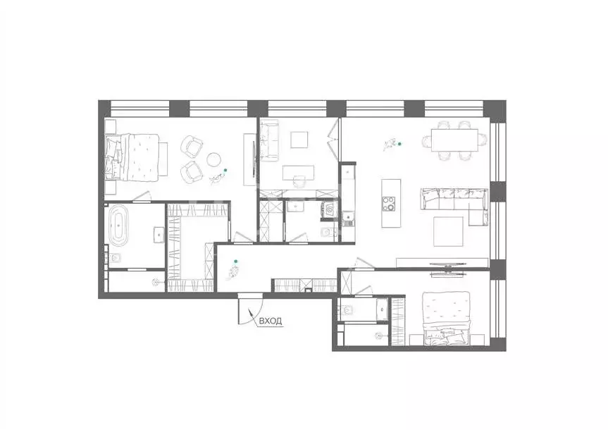 4-комнатная квартира: Москва, Ленинградский проспект, 37/6 (138 м) - Фото 1