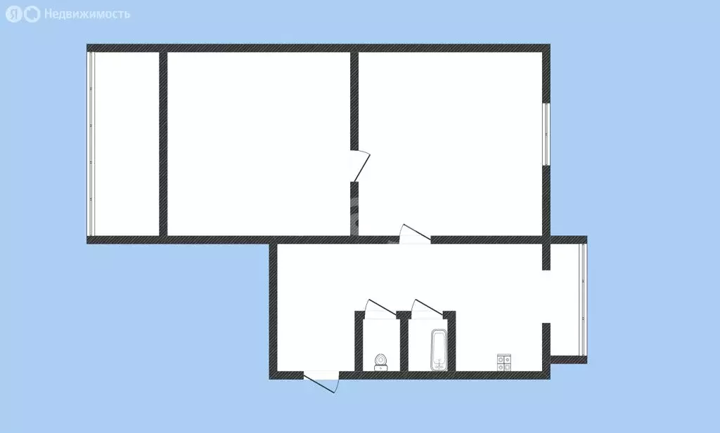 2-комнатная квартира: Черкесск, проспект Ленина, 56 (44.7 м) - Фото 1
