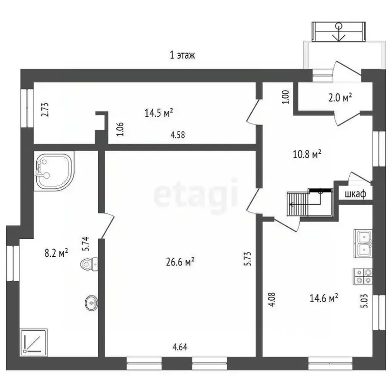 Дом в Калужская область, Калуга Песчаная ул., 6 (149 м) - Фото 2