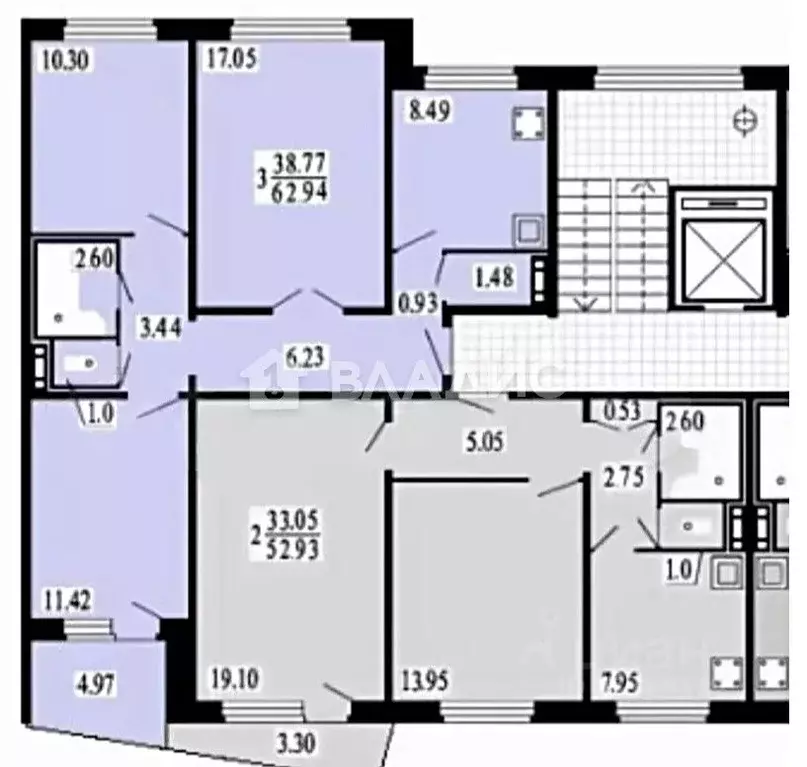 3-к кв. Новосибирская область, Новосибирск ул. Краузе, 13 (67.0 м) - Фото 1