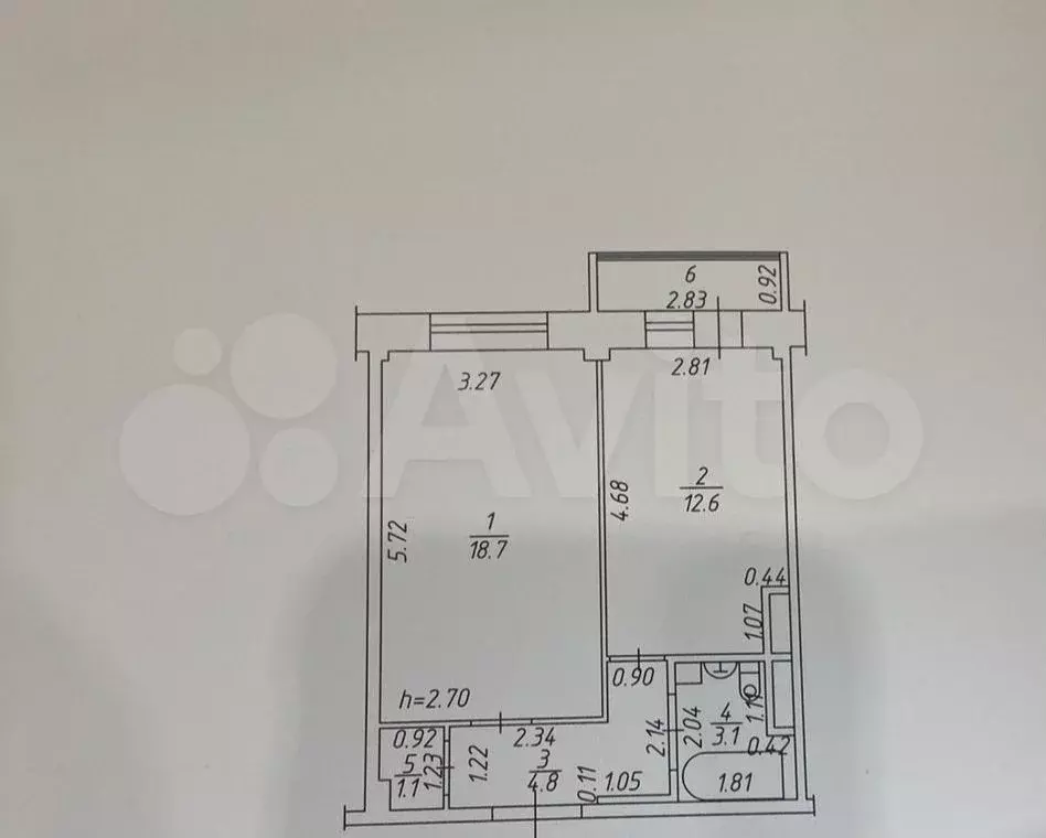 1-к. квартира, 40,3 м, 8/9 эт. - Фото 0