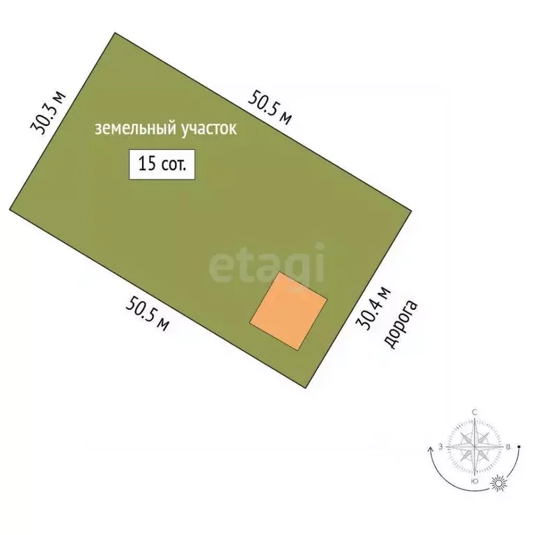 Участок в Забайкальский край, Чита пер. Монтажный, 5 (15.0 сот.) - Фото 2