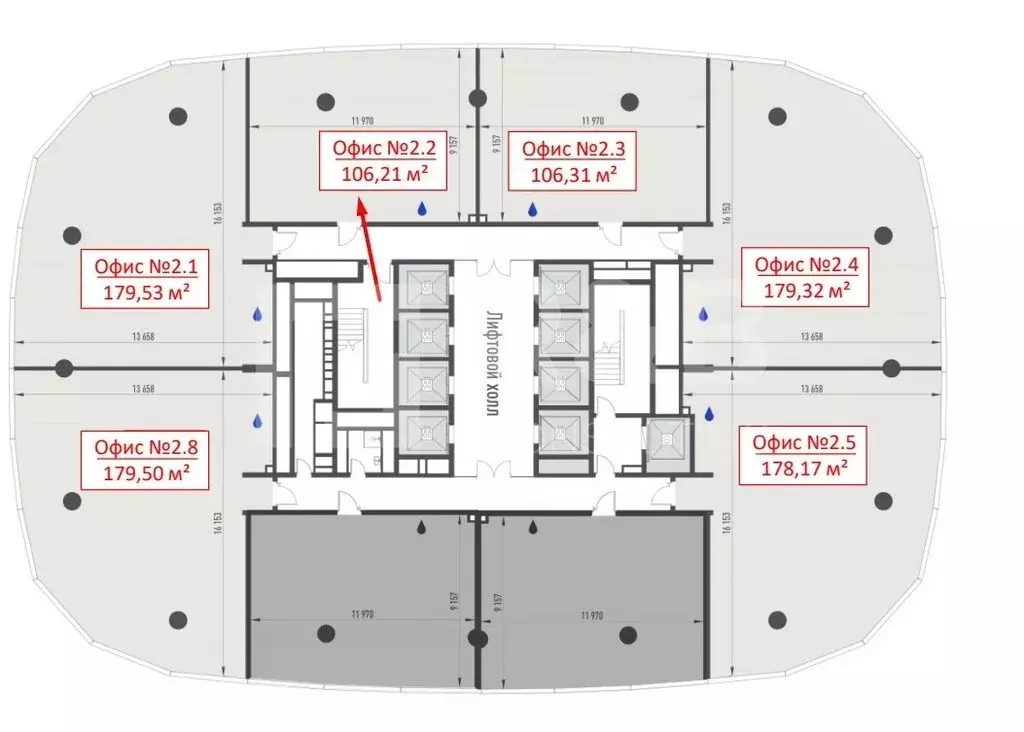 Офис (106.21 м) - Фото 1