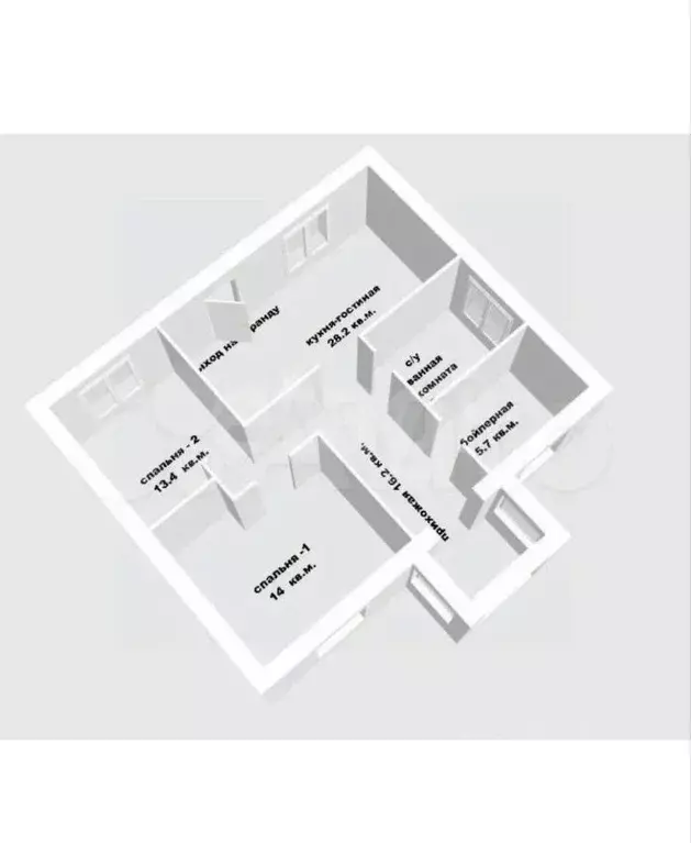 Дом в Башкортостан, Уфимский район, с. Жуково Широкая ул., 36 (90 м) - Фото 1