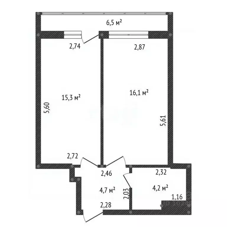 2-к кв. Башкортостан, Уфа ул. Минигали Губайдуллина, 12 (40.3 м) - Фото 1