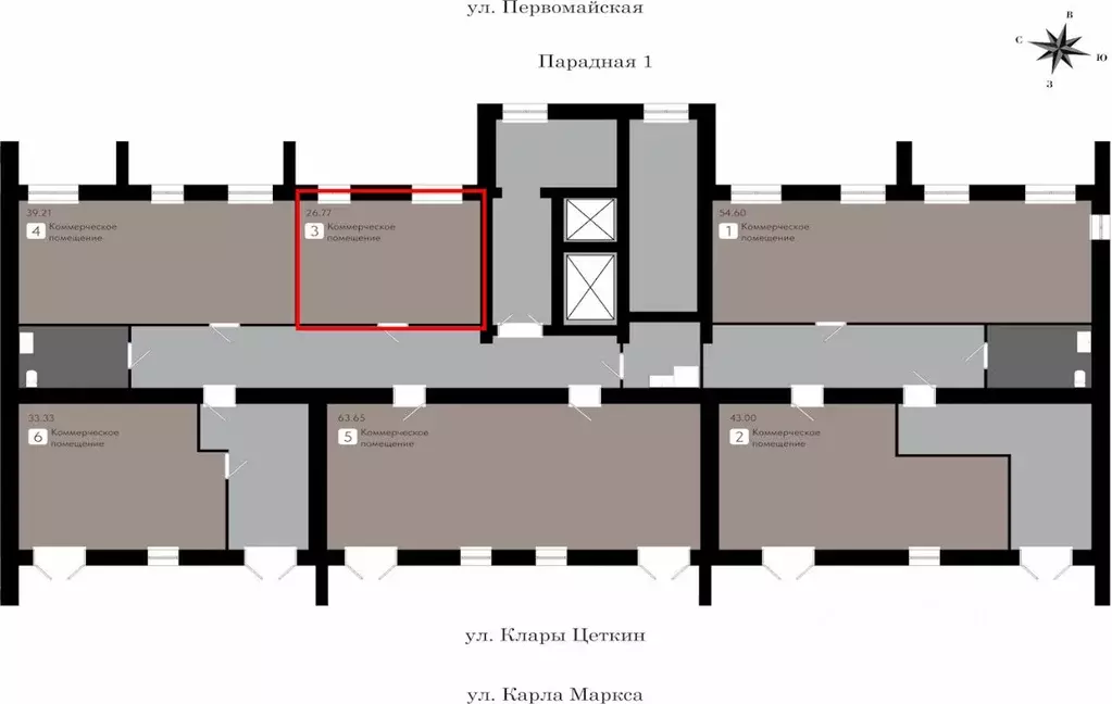 Офис в Коми, Сыктывкар Первомайская ул., 20 (27 м) - Фото 1