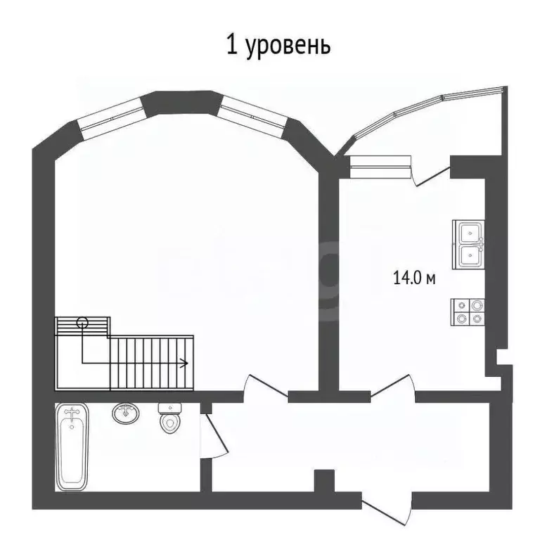 3-к кв. Тюменская область, Тюмень ул. Софьи Ковалевской, 6 (107.0 м) - Фото 2
