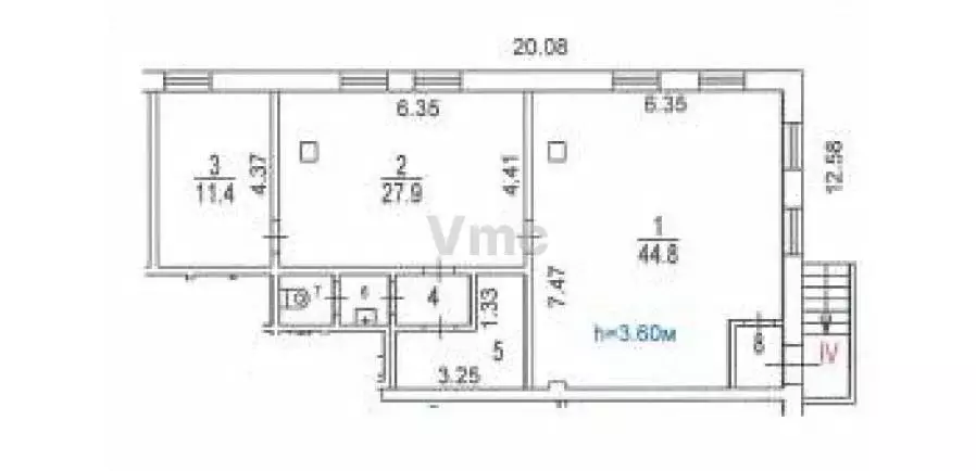 Помещение свободного назначения в Москва ул. Медиков, 16 (100 м) - Фото 2