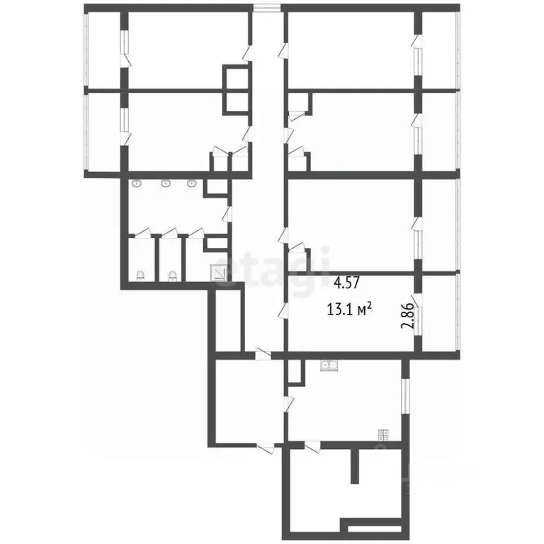 Комната Санкт-Петербург Аэродромная ул., 7к4 (13.1 м) - Фото 2
