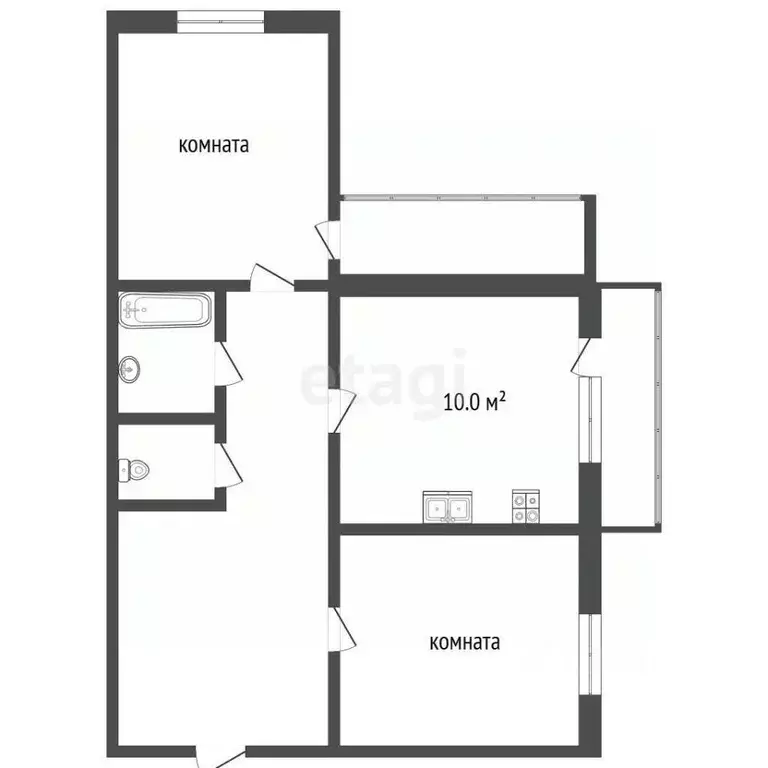 1-к кв. Вологодская область, Вологда ул. Ловенецкого, 6Б (60.0 м) - Фото 1