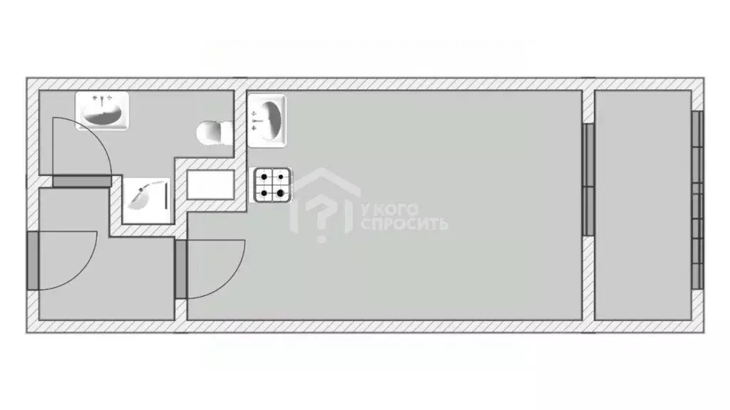 Квартира, студия, 25 м - Фото 0