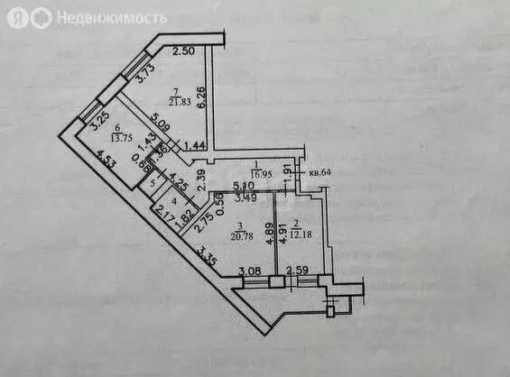 3-комнатная квартира: Старый Оскол, микрорайон Дубрава, квартал 3, 35 ... - Фото 0