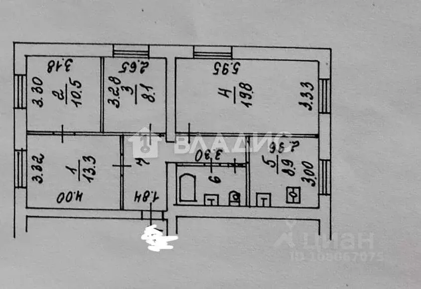 4-к кв. Москва Башиловская ул., 26 (75.8 м) - Фото 1