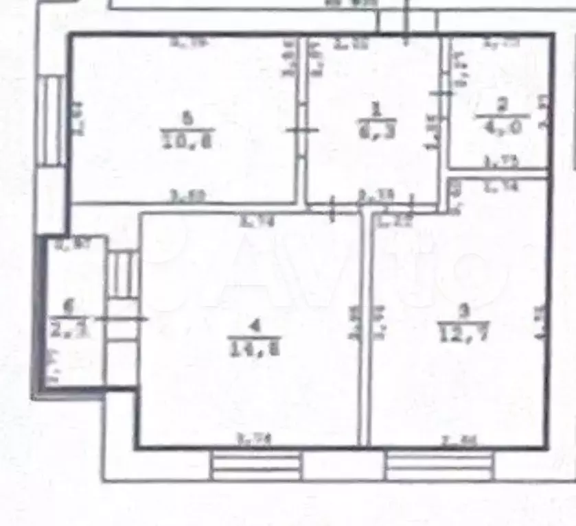 2-к. квартира, 48,6 м, 4/4 эт. - Фото 0