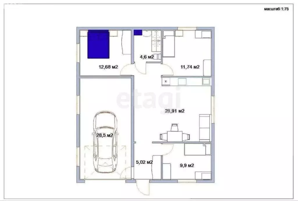 Дом в Усть-Абаканский район, посёлок Тепличный, улица Механизаторов ... - Фото 2