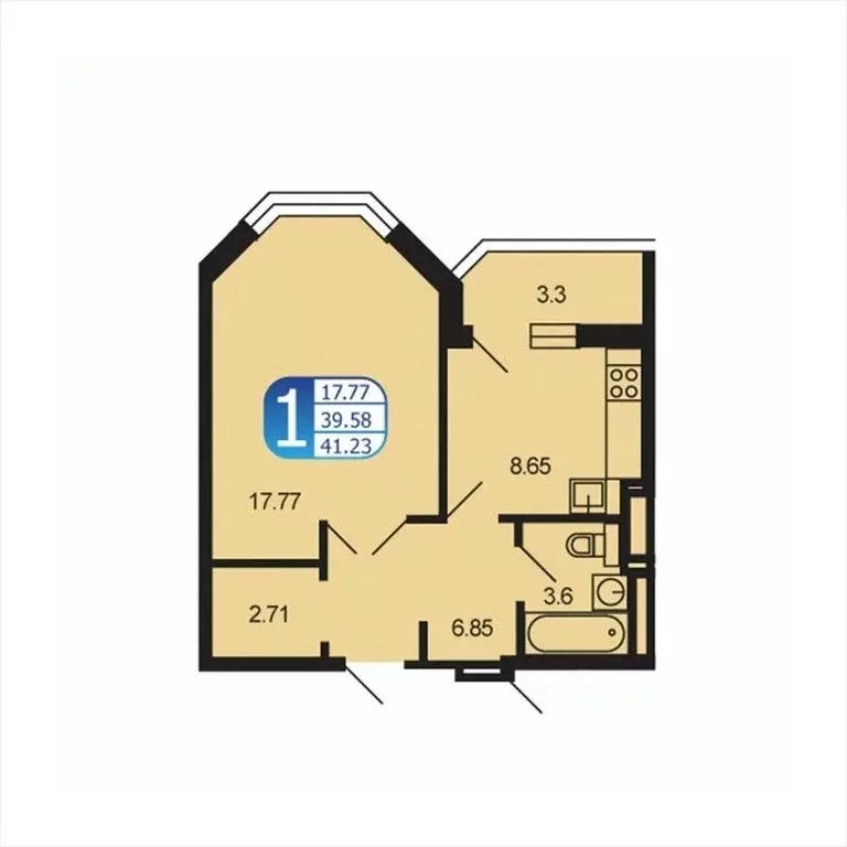 1-к кв. Московская область, Рузский муниципальный округ, Тучково пгт ... - Фото 1