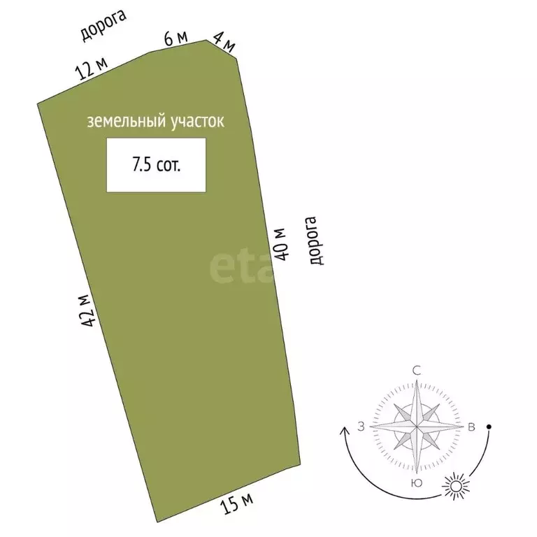 Участок в Тюменская область, Тюменский муниципальный округ, с. Гусево ... - Фото 1