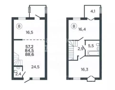 Таунхаус в Липецкая область, Липецкий муниципальный округ, с. Ленино ... - Фото 2