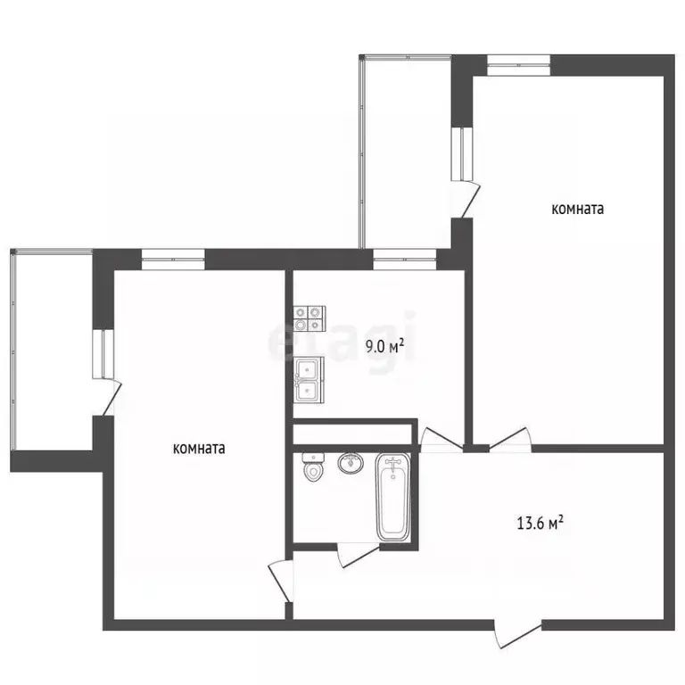 2-к кв. Удмуртия, Ижевск Авангардная ул., 22 (64.4 м) - Фото 1