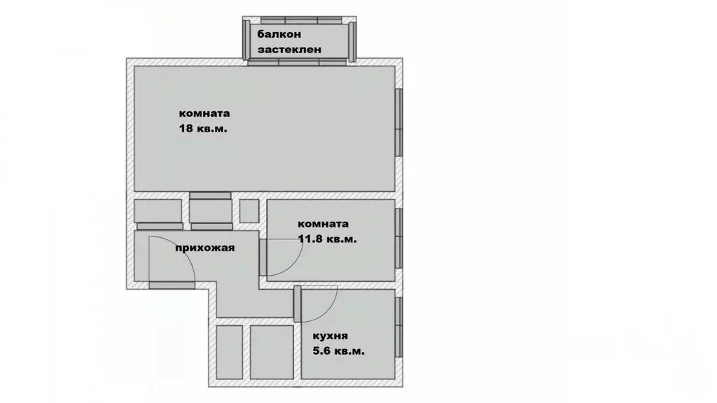 2-к кв. Ленинградская область, Тосненский район, Федоровское городское ... - Фото 2