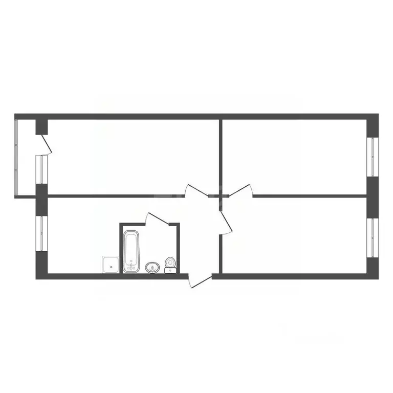 3-к кв. Красноярский край, Красноярск ул. Ленина, 155 (63.0 м) - Фото 2