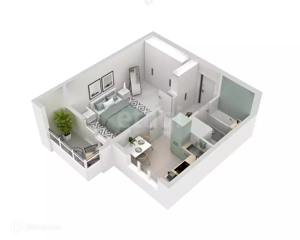 Продаётся 1-к квартира, 33.96 м - Фото 0
