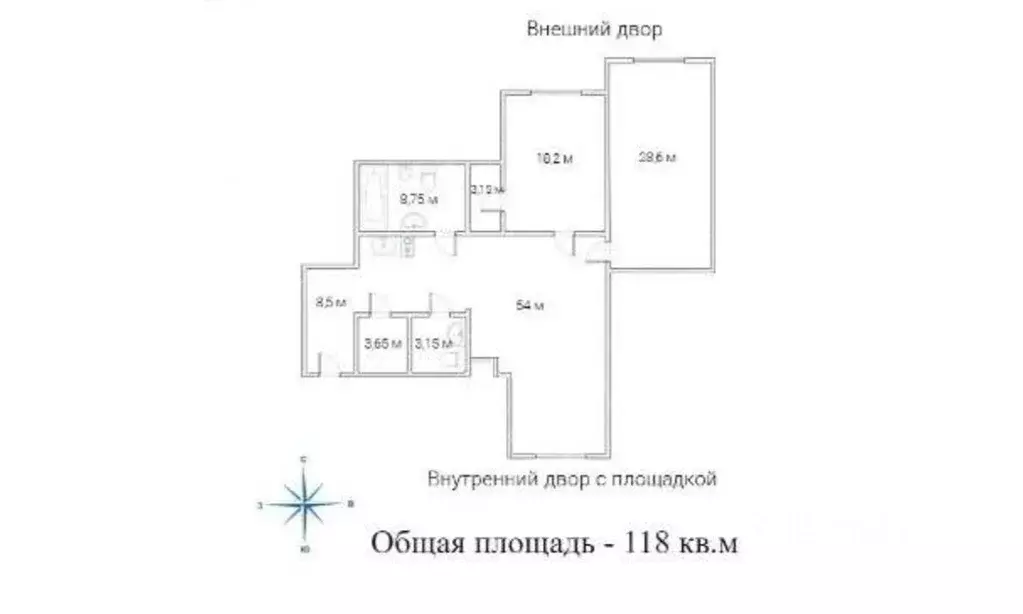 3-к кв. Санкт-Петербург пер. Басков, 2 (118.0 м) - Фото 2