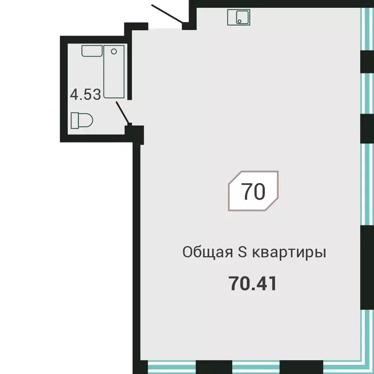 Квартира-студия: Владивосток, микрорайон Санаторная, Третья улица, 5В ... - Фото 0