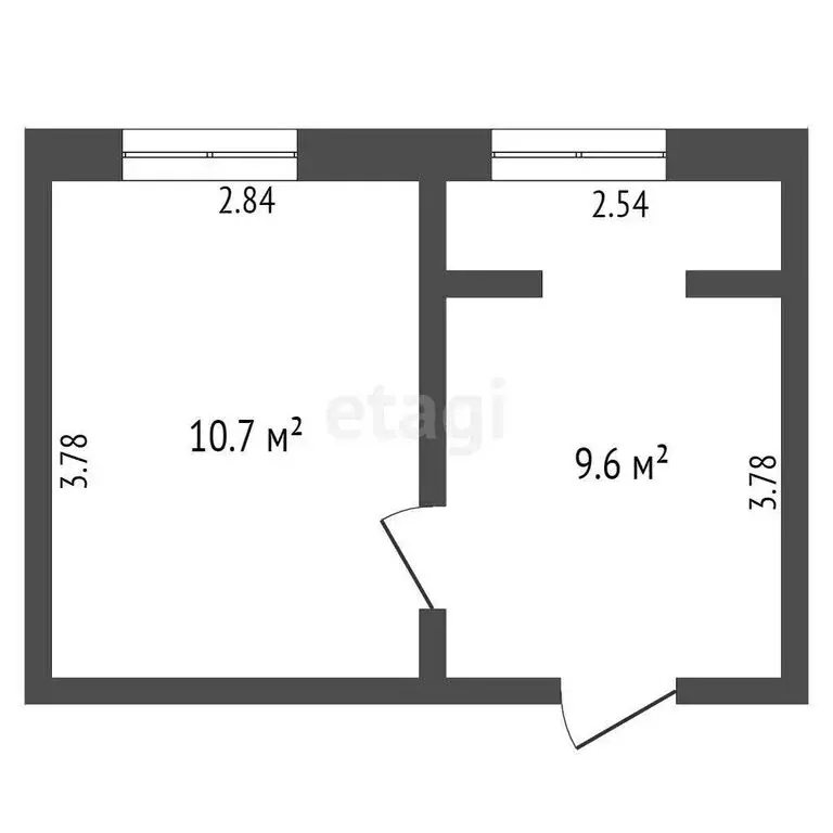 1-комнатная квартира: село Орехово, Садовая улица, 13 (22.4 м) - Фото 0
