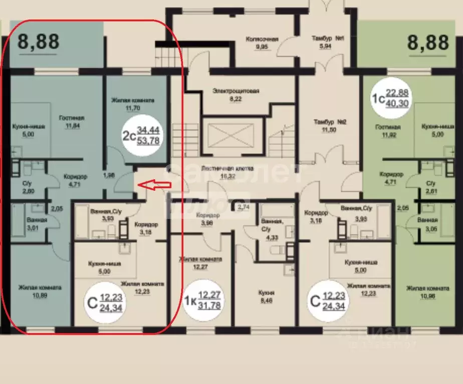 2-к кв. Челябинская область, Челябинский городской округ, пос. ... - Фото 2