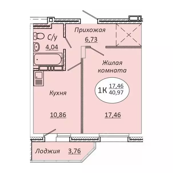 1-к кв. Новосибирская область, Новосибирск 2-я Воинская ул., 53 (40.97 ... - Фото 0