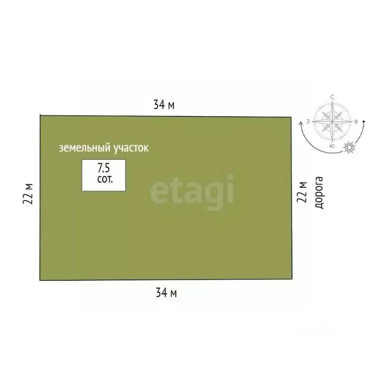 Участок в Тюменская область, Тюмень  (7.5 сот.) - Фото 1