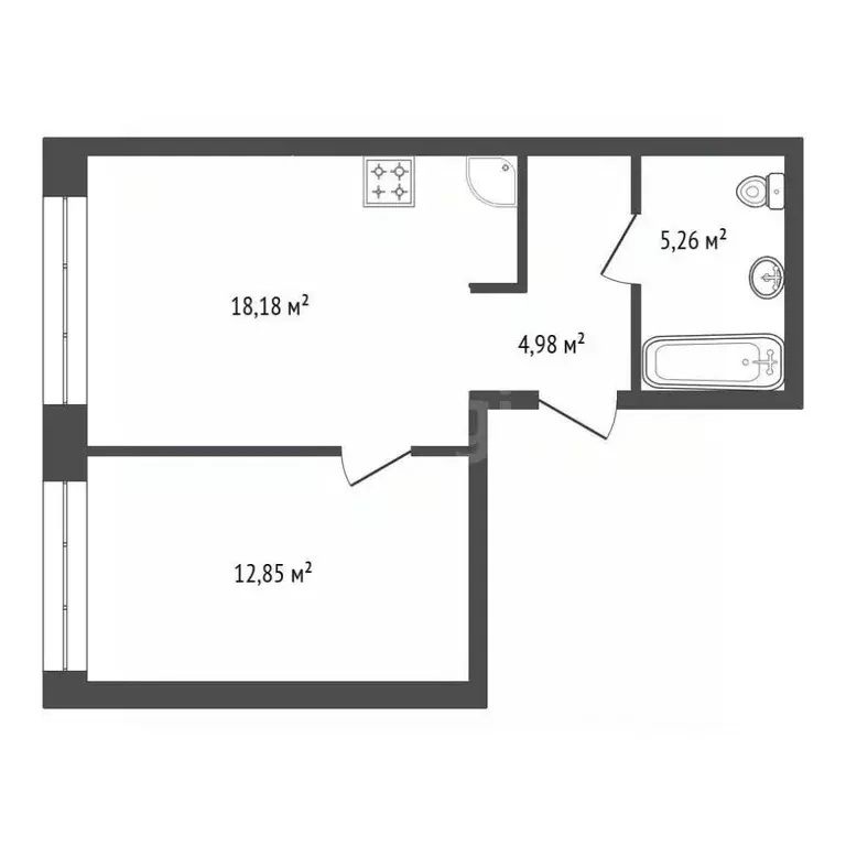 1-к кв. Башкортостан, Уфа ул. Рихарда Зорге, 73/1 (41.27 м) - Фото 1