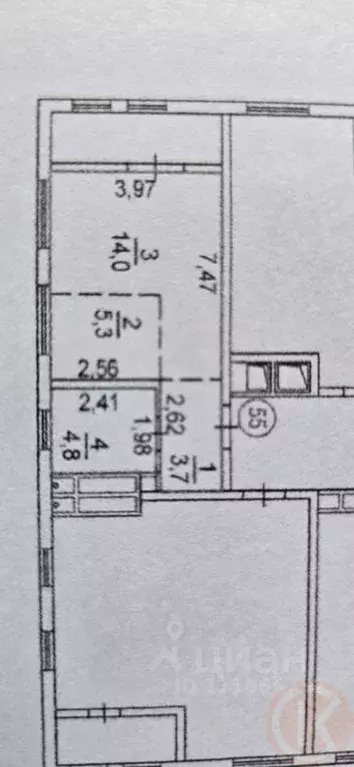 Студия Крым, Симферополь просп. Александра Суворова, 15к9 (31.8 м) - Фото 1