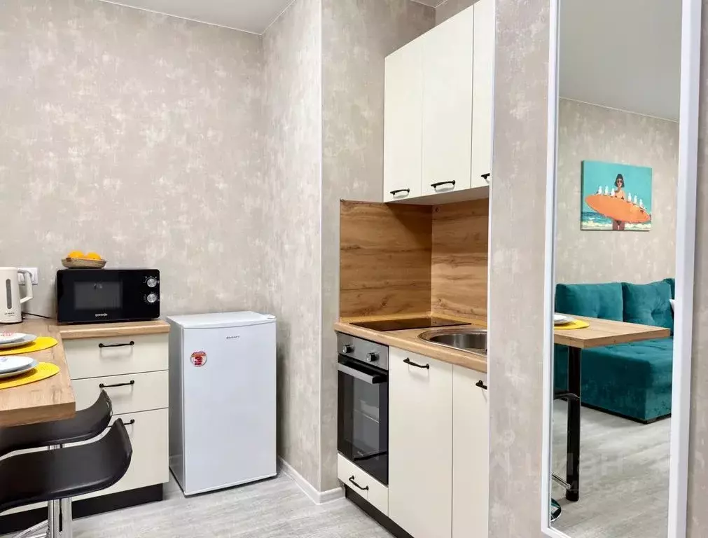 Студия Тюменская область, Тюмень ул. Первооткрывателей, 10 (25.0 м) - Фото 2