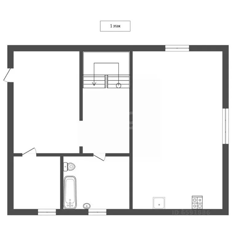 Дом в Тульская область, Узловая ул. 14 Декабря, 64 (90 м) - Фото 2