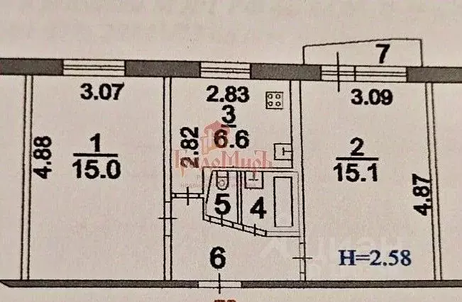 2-к кв. Московская область, Сергиево-Посадский городской округ, ... - Фото 1