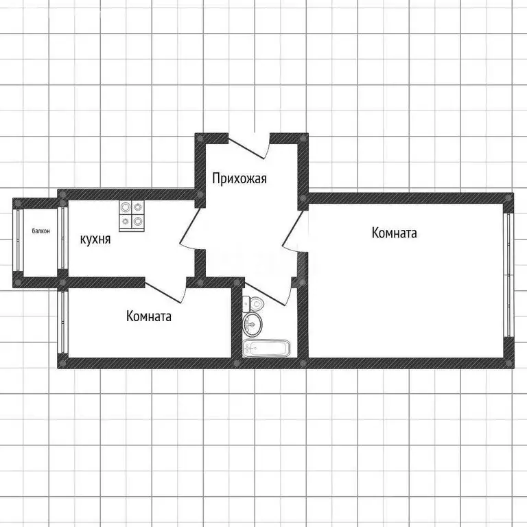 2-комнатная квартира: Кострома, Советская улица, 97 (65.1 м) - Фото 0