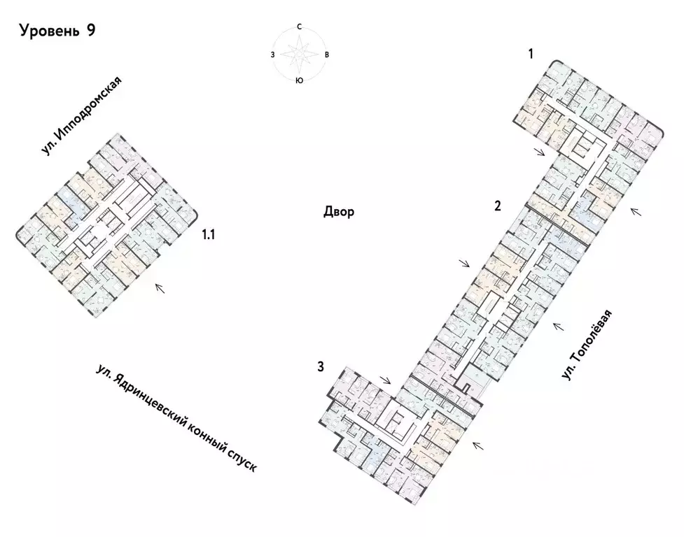 1-к кв. Новосибирская область, Новосибирск Тополевая ул., с21 (46.7 м) - Фото 1