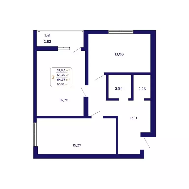 2-комнатная квартира: Уфа, жилой район Затон-Восточный, ЖК Паруса ... - Фото 1