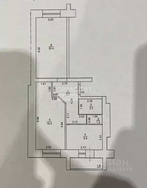 2-к кв. Кировская область, Киров ул. Дзержинского, 6 (63.9 м) - Фото 1