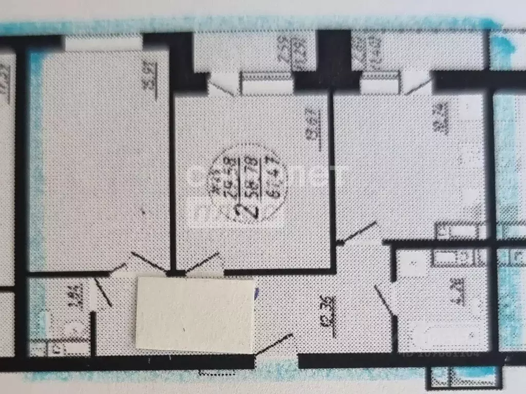 2-к кв. Липецкая область, Липецк ул. Имени Генерала Меркулова, 8А ... - Фото 2