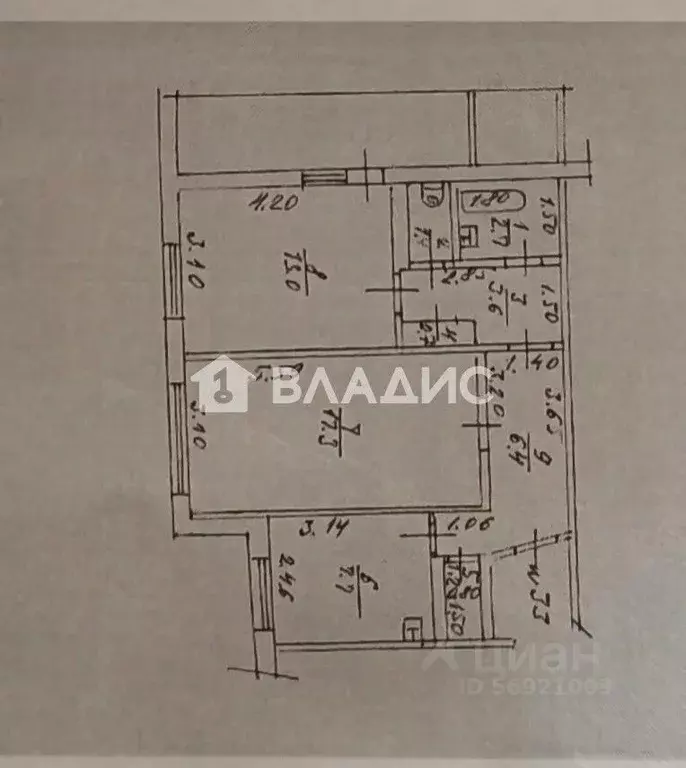 2-к кв. Алтайский край, Барнаул ул. Веры Кащеевой, 12 (54.0 м) - Фото 2