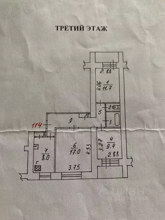 3-к кв. Вологодская область, Вологда Октябрьская ул., 27А (61.0 м) - Фото 0