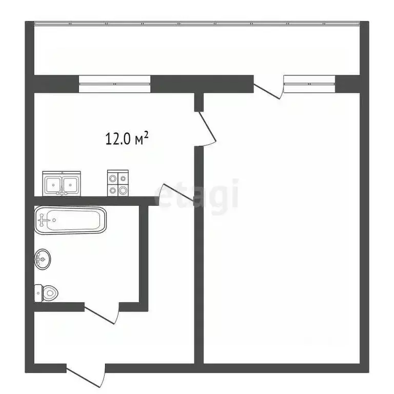 1-к кв. Калужская область, Калуга Терепецкая ул., 5 (49.0 м) - Фото 2