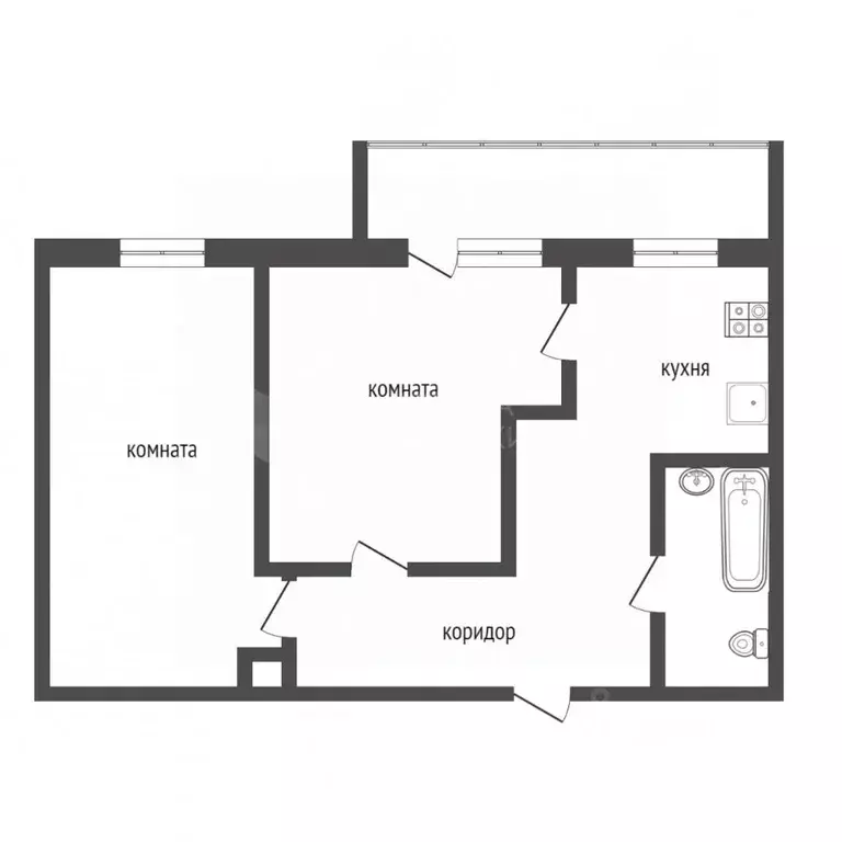 3-к кв. Тюменская область, Тюмень Харьковская ул., 65 (120.8 м) - Фото 1