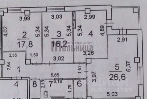 3-к кв. Волгоградская область, Волгоград Новоузенская ул., 4а (100.4 ... - Фото 2