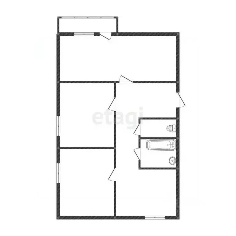 3-к кв. Костромская область, Кострома Паново мкр, 19 (57.4 м) - Фото 2